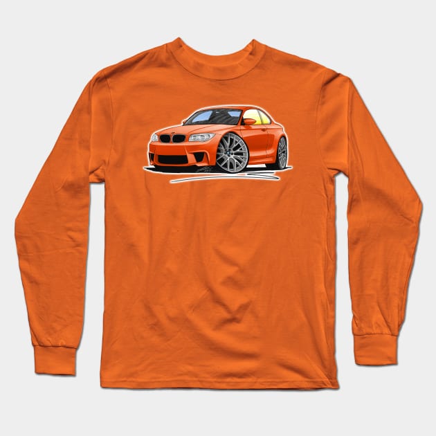 BMW 1M Coupe Orange Long Sleeve T-Shirt by y30man5